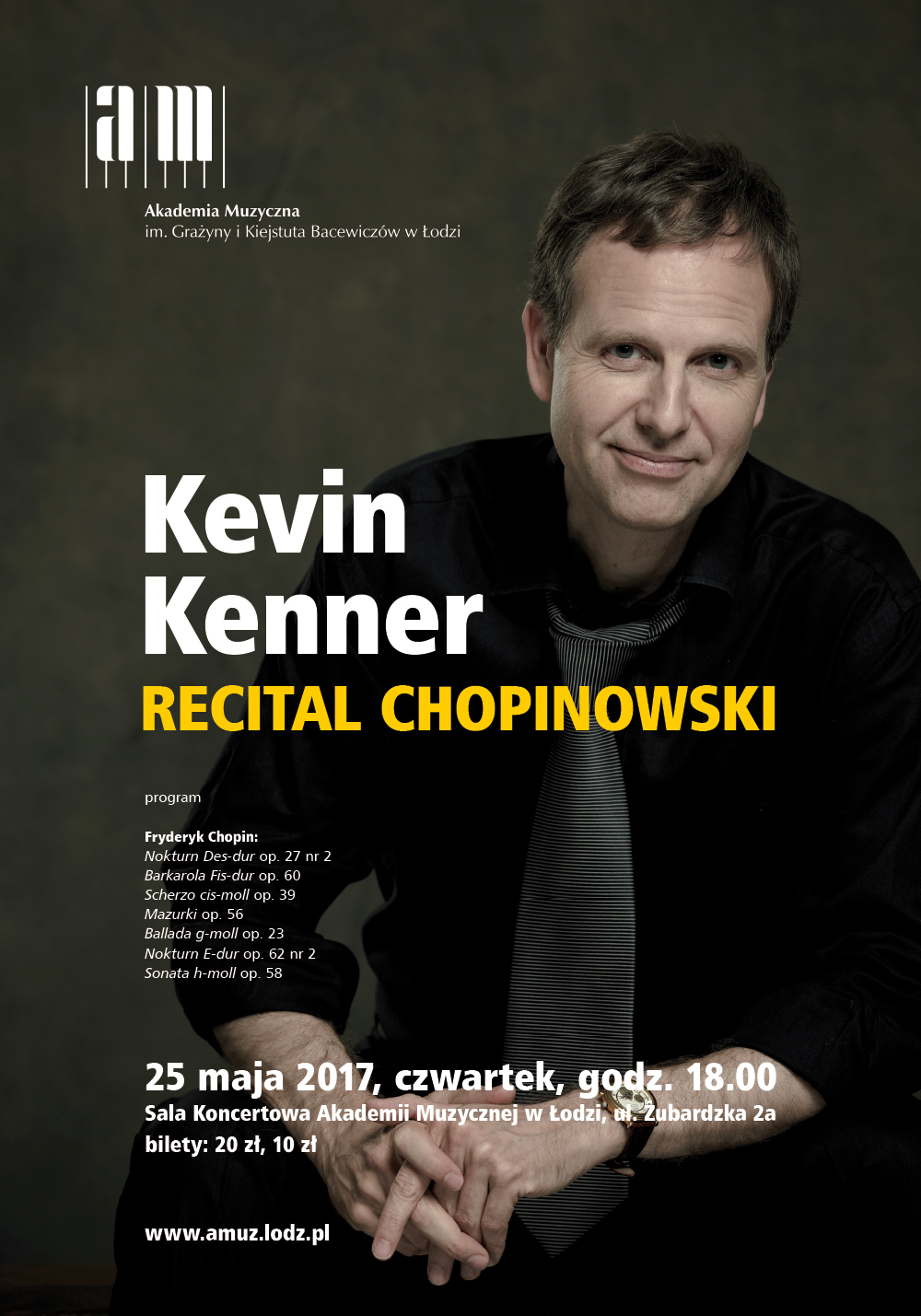 Recital Chopinowski Kevina Kennera