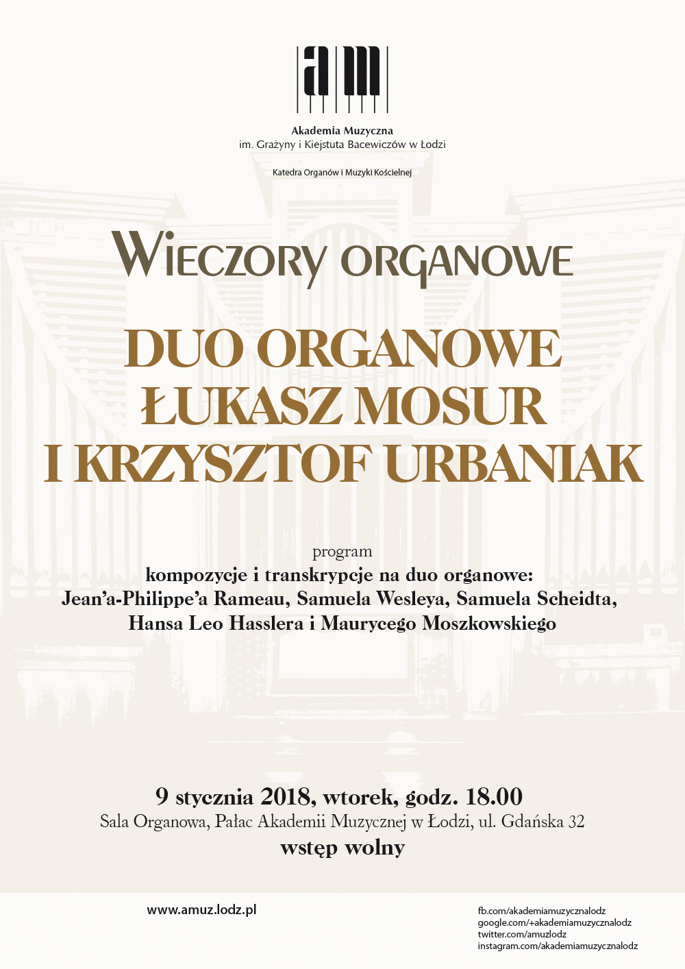 Duo organowe Łukasz Mosur i Krzysztof Urbaniak