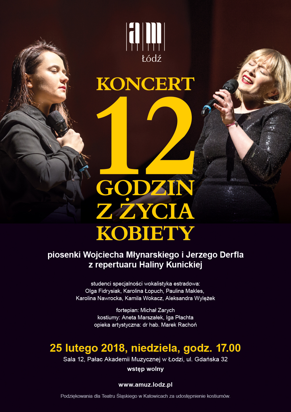 Koncert 12 GODZIN Z ŻYCIA KOBIETY