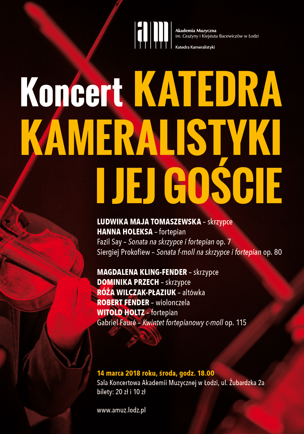 Koncert KATEDRA KAMERALISTYKI I JEJ GOŚCIE