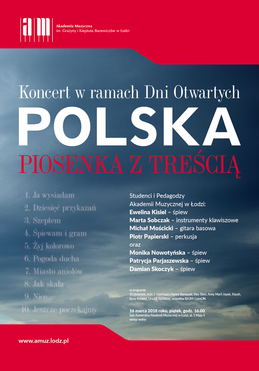 Koncert POLSKA PIOSENKA Z TREŚCIĄ w ramach Dni Otwartych