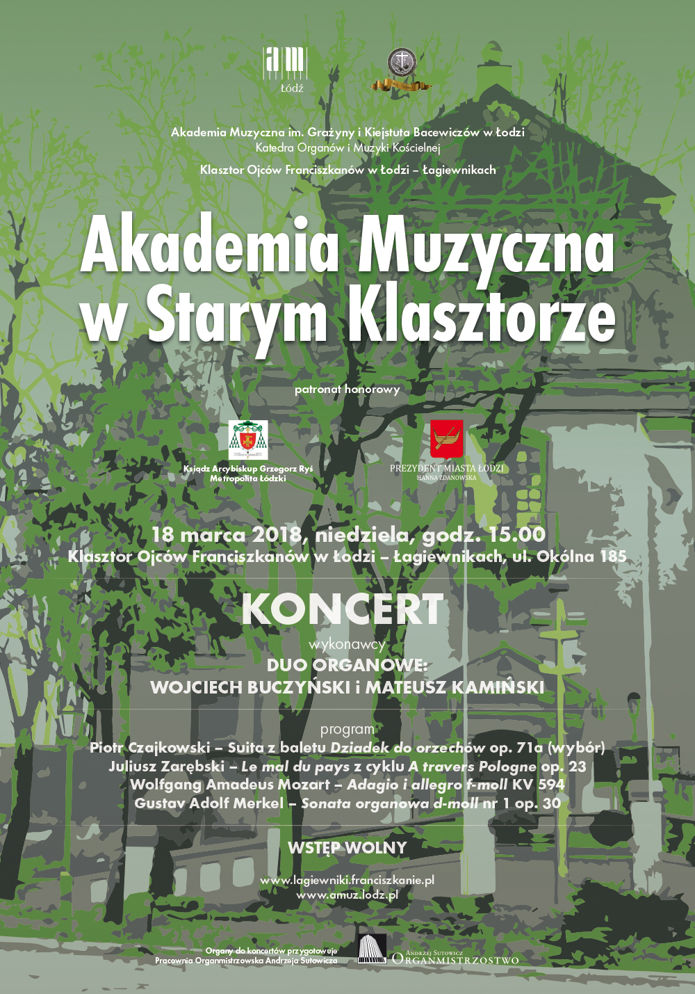 Koncert organowy z cyklu AKADEMIA MUZYCZNA W STARYM KLASZTORZE w Łagiewnikach