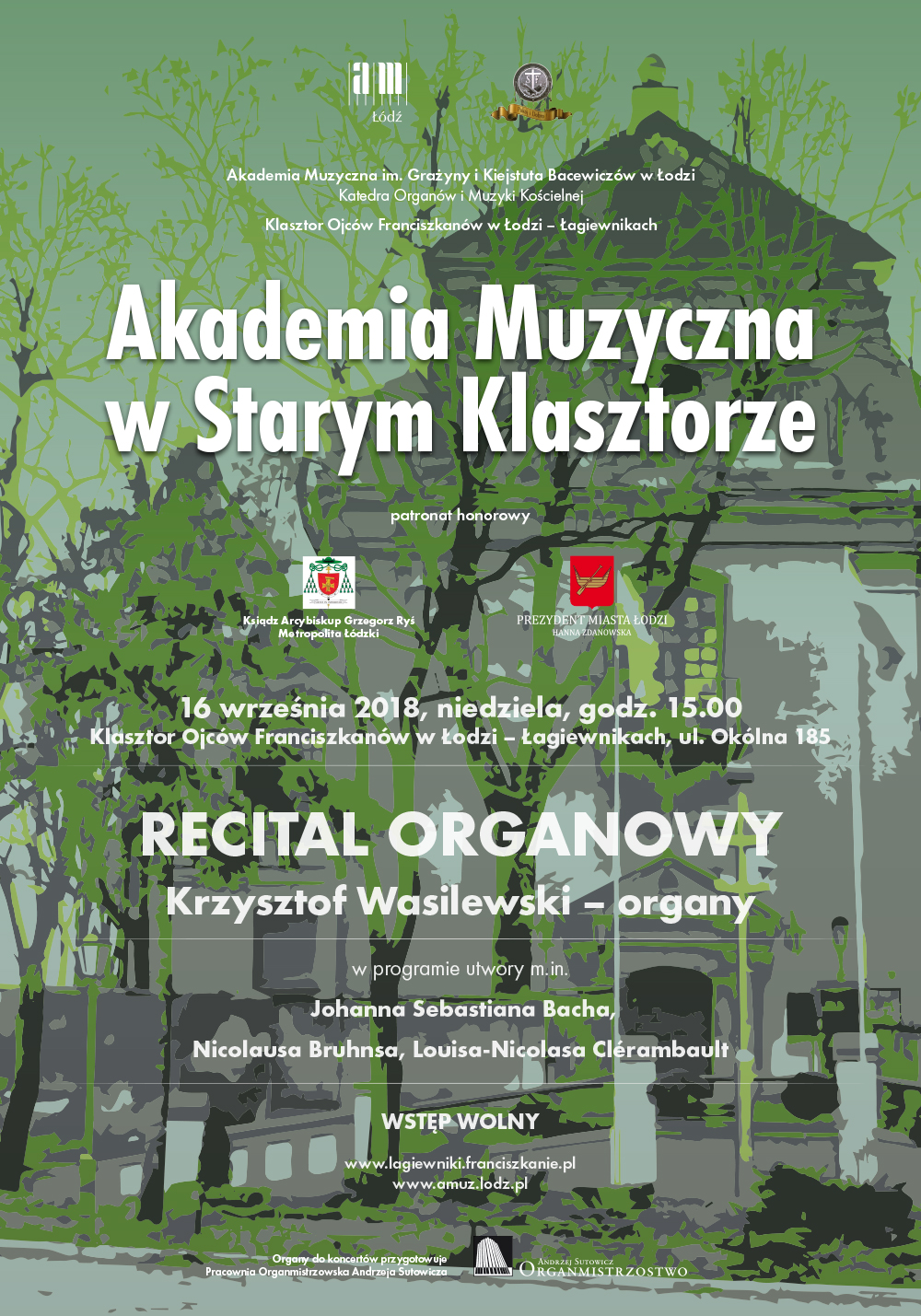 Recital organowy z cyklu AKADEMIA MUZYCZNA W STARYM KLASZTORZE w Łagiewnikach