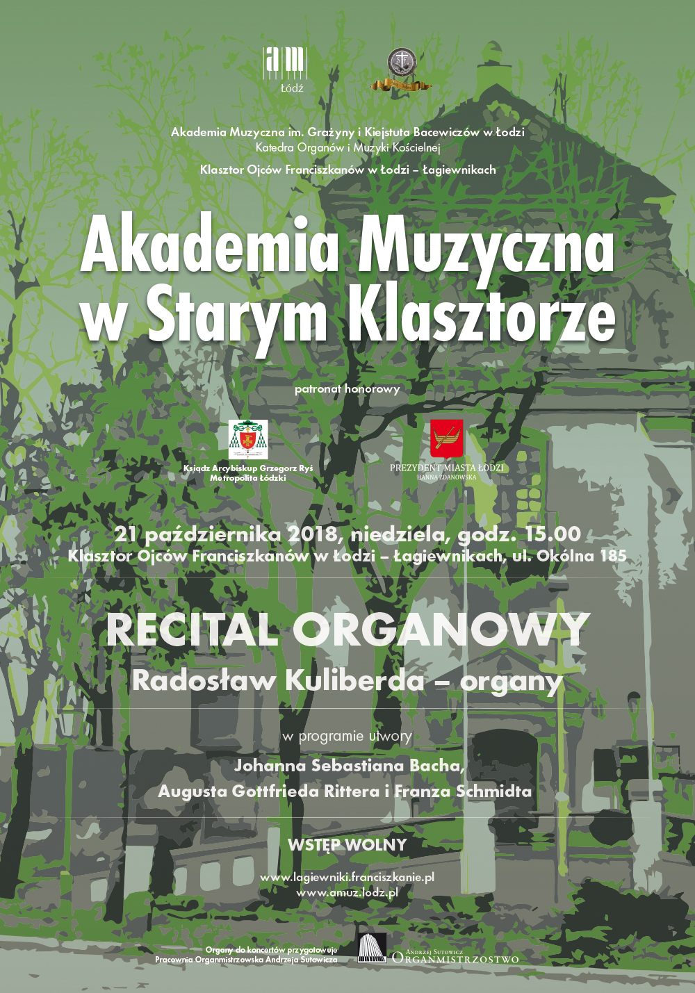 Recital organowy Radosława Kuliberdy z cyklu AKADEMIA MUZYCZNA W STARYM KLASZTORZE w Łagiewnikach