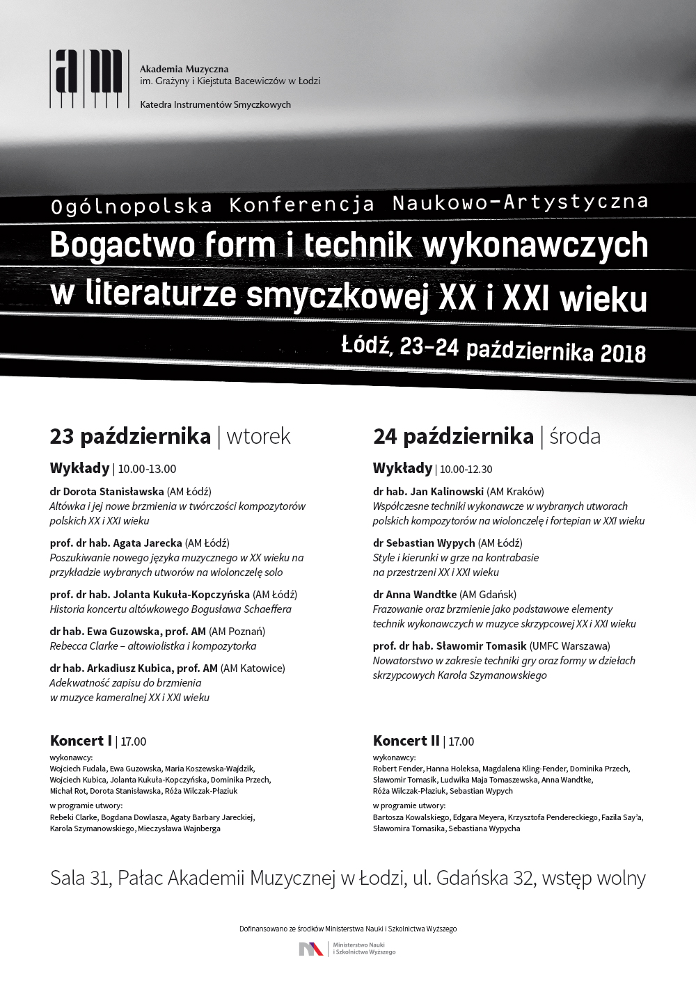 Bogactwo form i technik wykonawczych w literaturze smyczkowej XX i XXI wieku