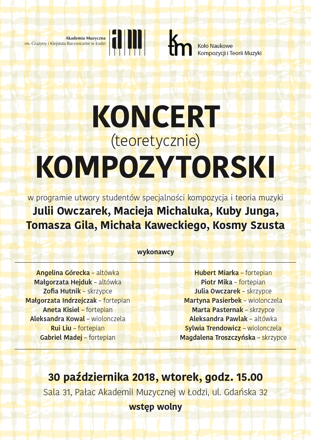 KONCERT (teoretycznie) KOMPOZYTORSKI