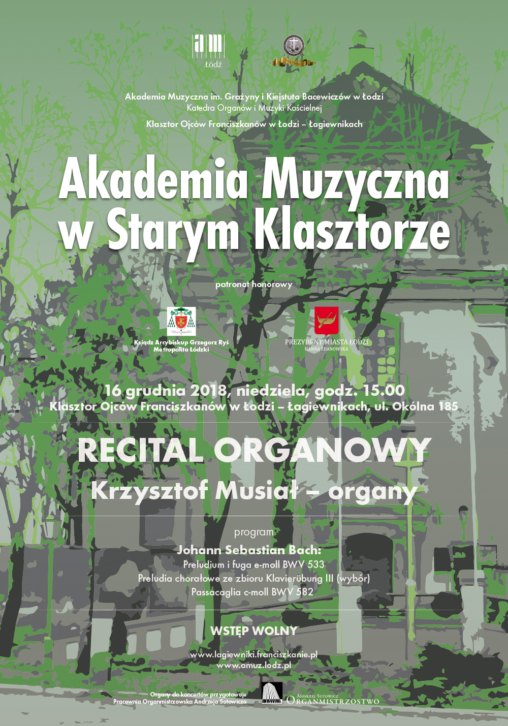 Recital z cyklu AKADEMIA MUZYCZNA W STARYM KLASZTORZE w Łagiewnikach