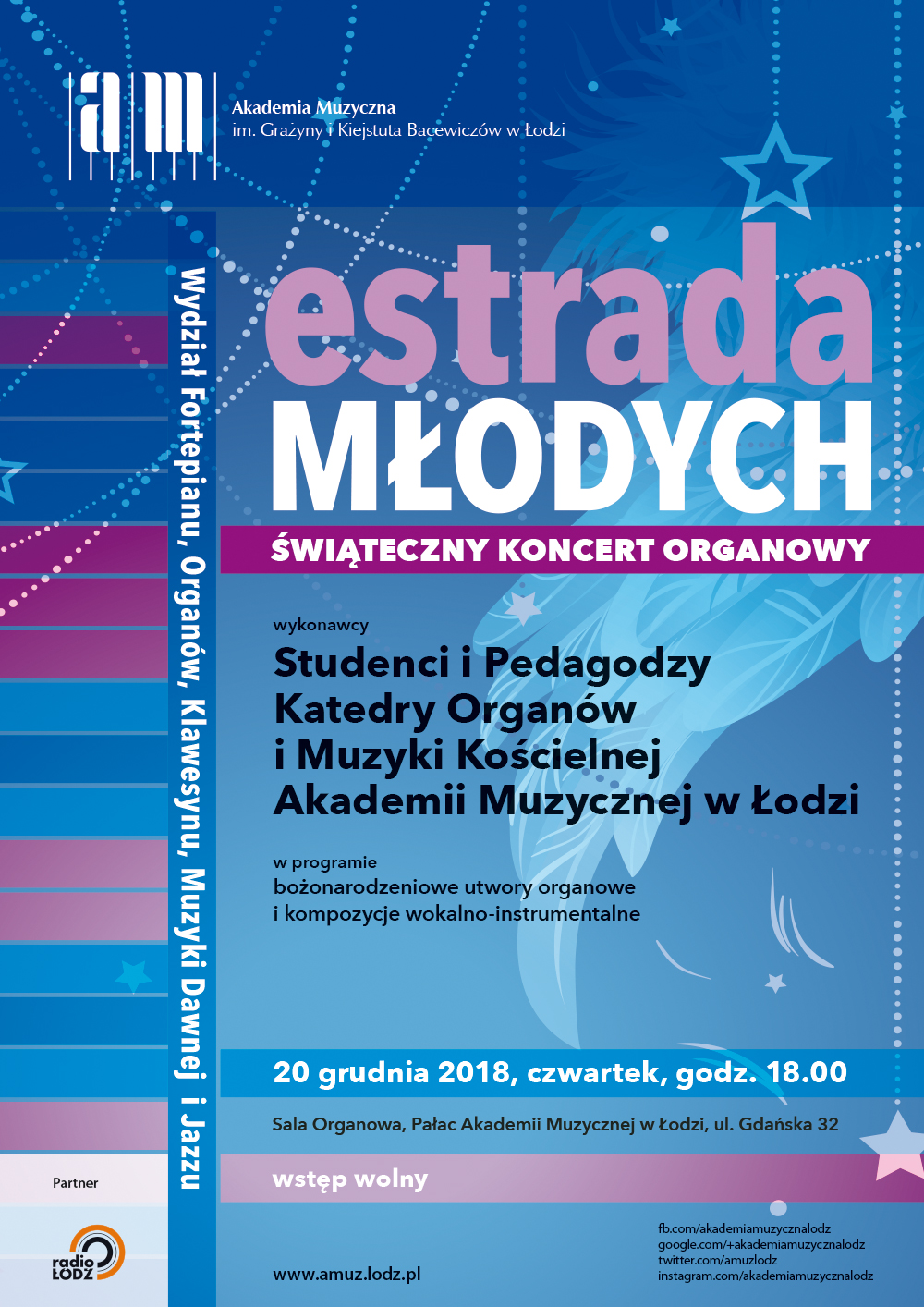 Świąteczny koncert organowy z cyklu ESTRADA MŁODYCH