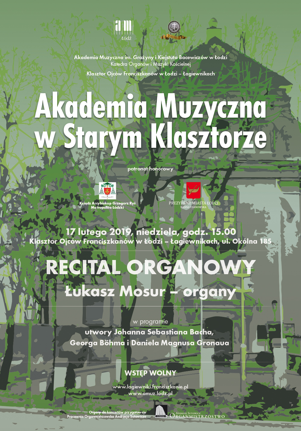 Recital organowy z cyklu AKADEMIA MUZYCZNA W STARYM KLASZTORZE w Łagiewnikach