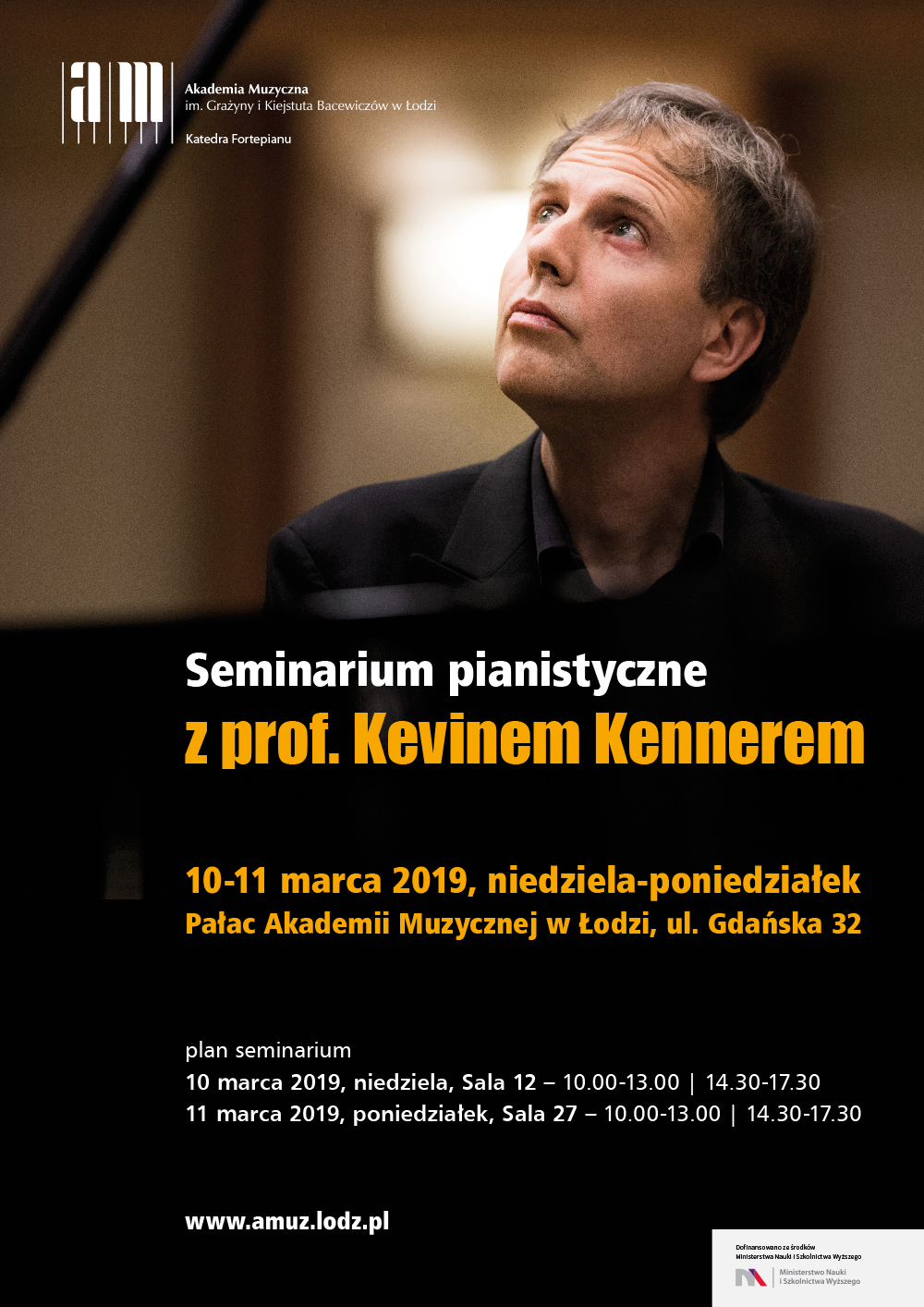 Seminarium pianistyczne z prof. Kevinem Kennerem