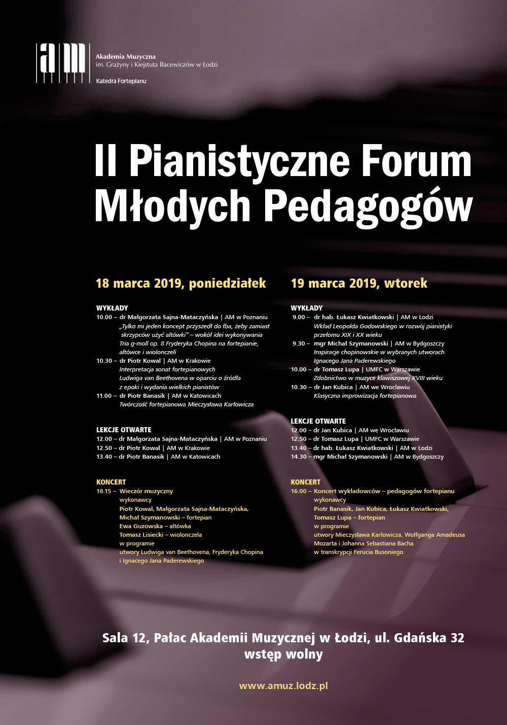 II Pianistyczne Forum Młodych Pedagogów