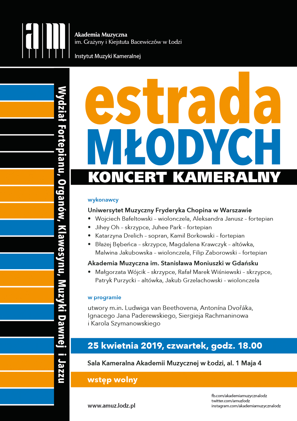 Koncert kameralny z cyklu ESTRADA MŁODYCH