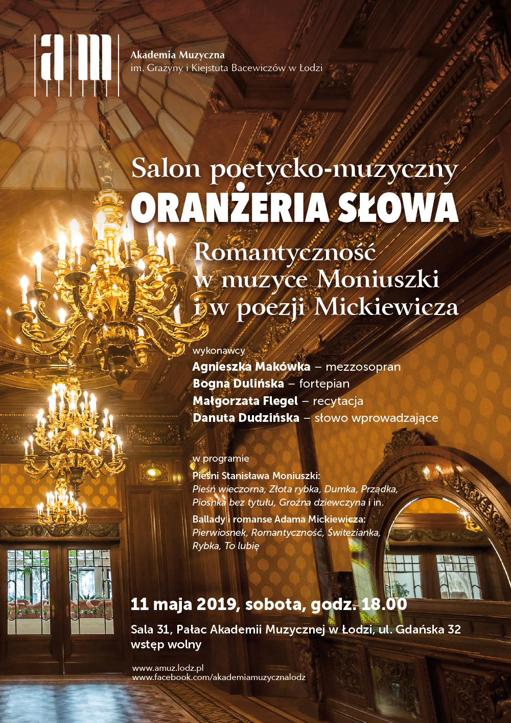 Salon poetycko-muzyczny ORANŻERIA SŁOWA