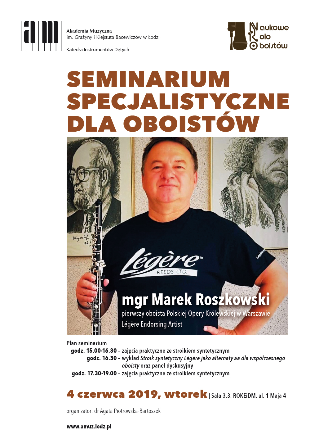 Seminarium specjalistyczne dla oboistów z Markiem Roszkowskim