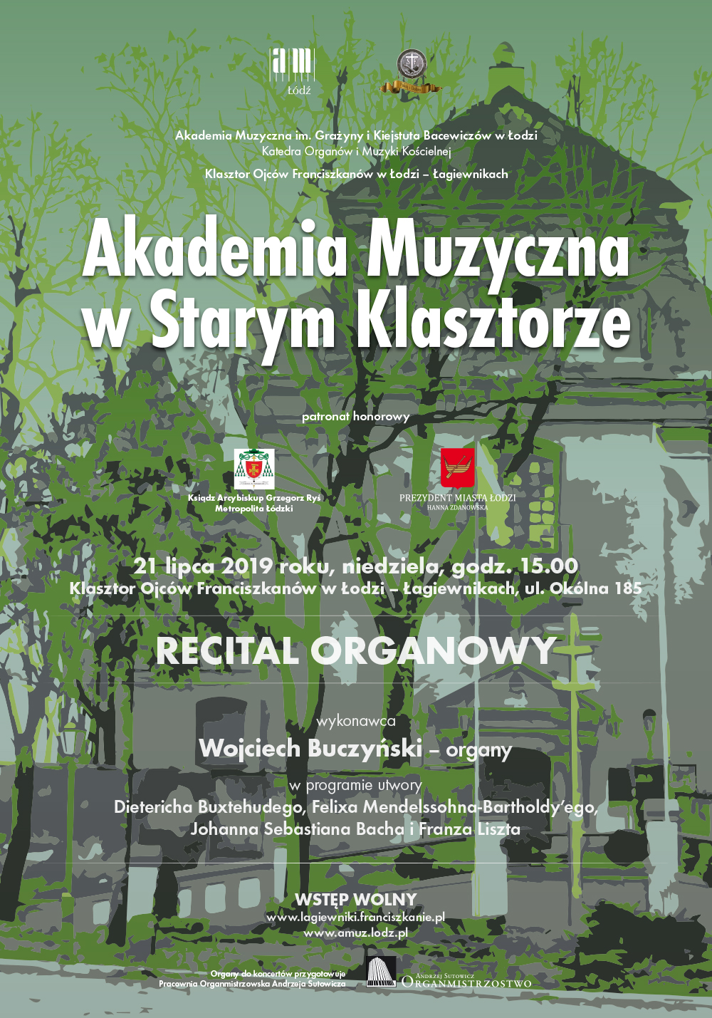 Recital organowy z cyklu AKADEMIA MUZYCZNA W STARYM KLASZTORZE w Łagiewnikach