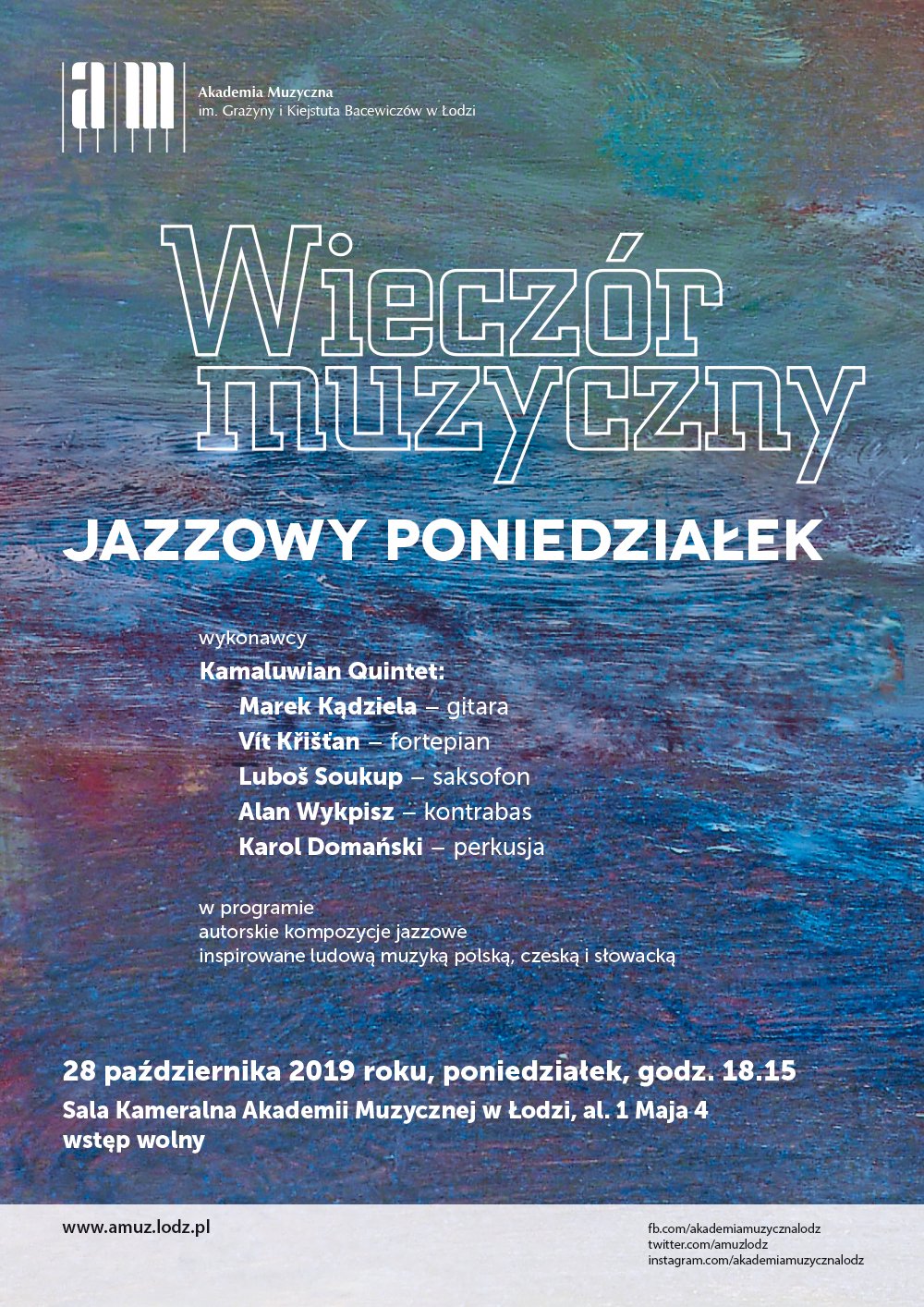 Wieczór muzyczny JAZZOWY PONIEDZIAŁEK