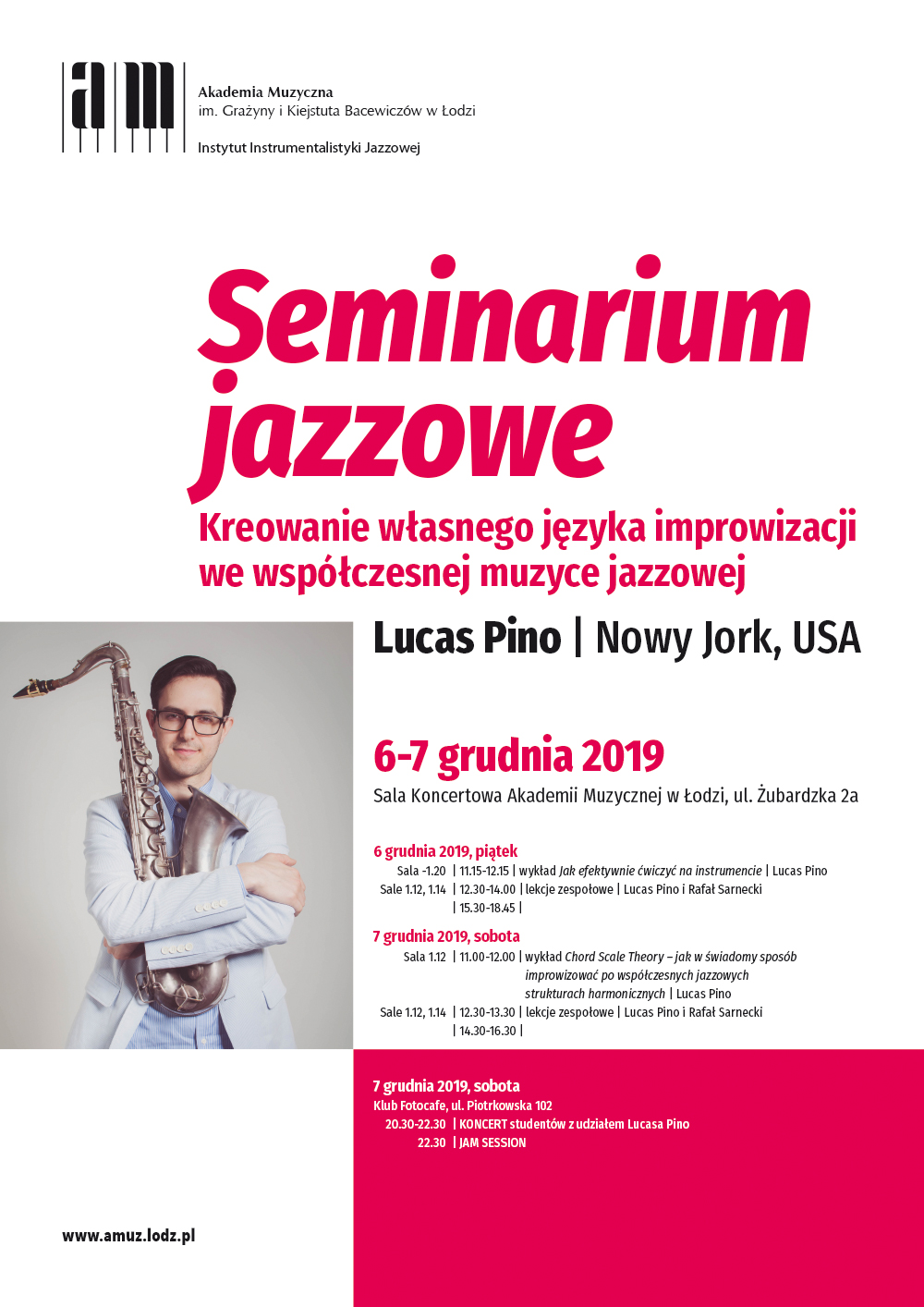 Seminarium jazzowe z Lucasem Pino