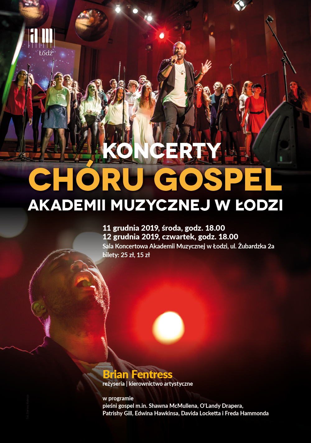 Koncert Chóru Gospel Akademii Muzycznej w Łodzi