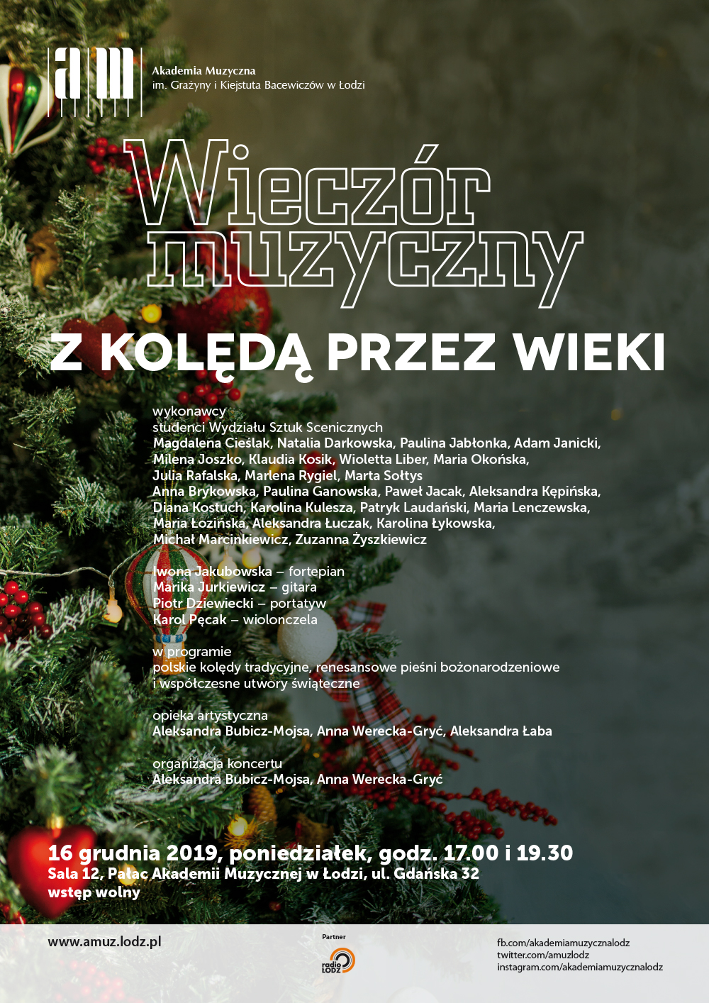 Wieczór muzyczny Z KOLĘDĄ PRZEZ WIEKI