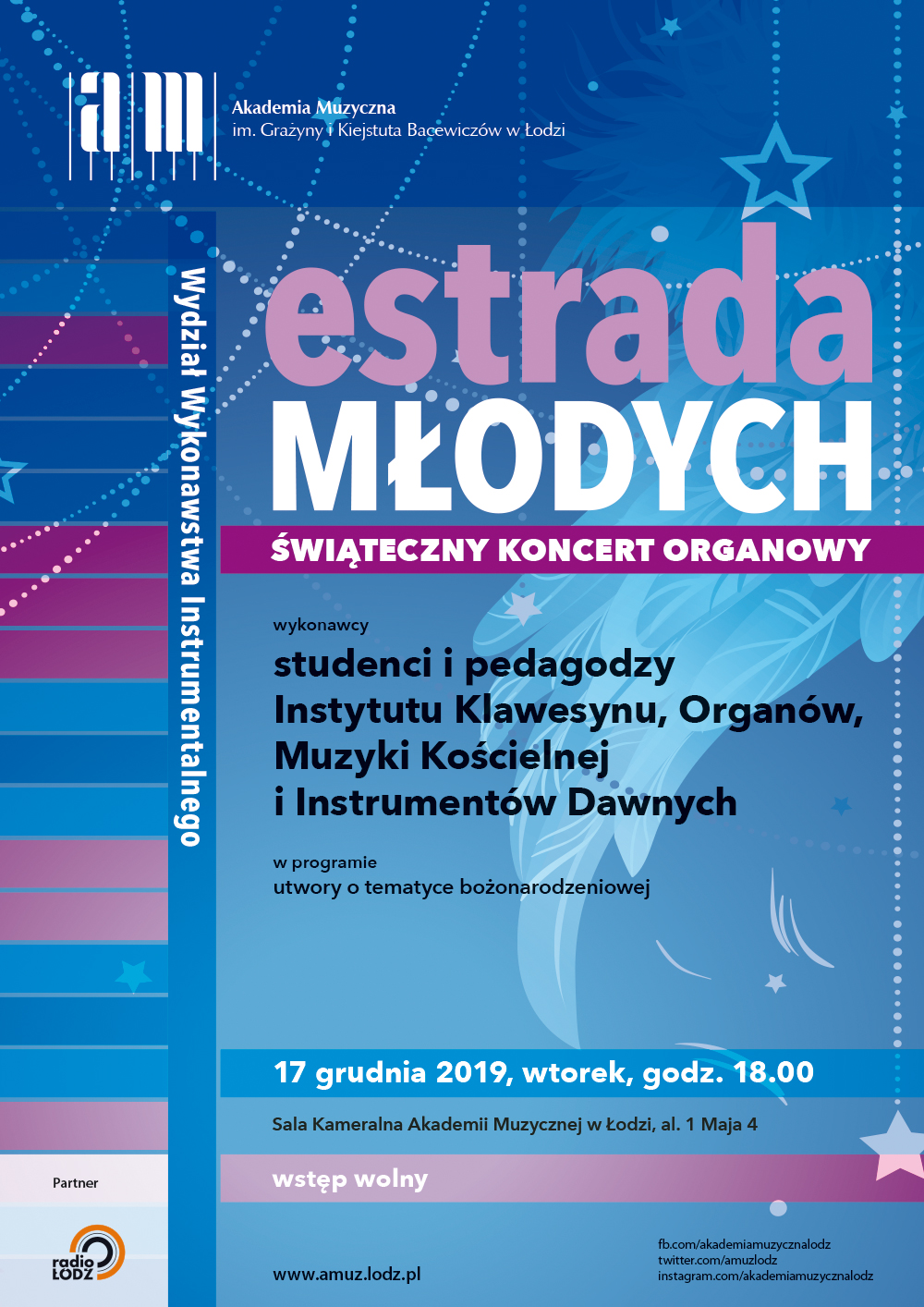 Świąteczny koncert organowy z cyklu ESTRADA MŁODYCH