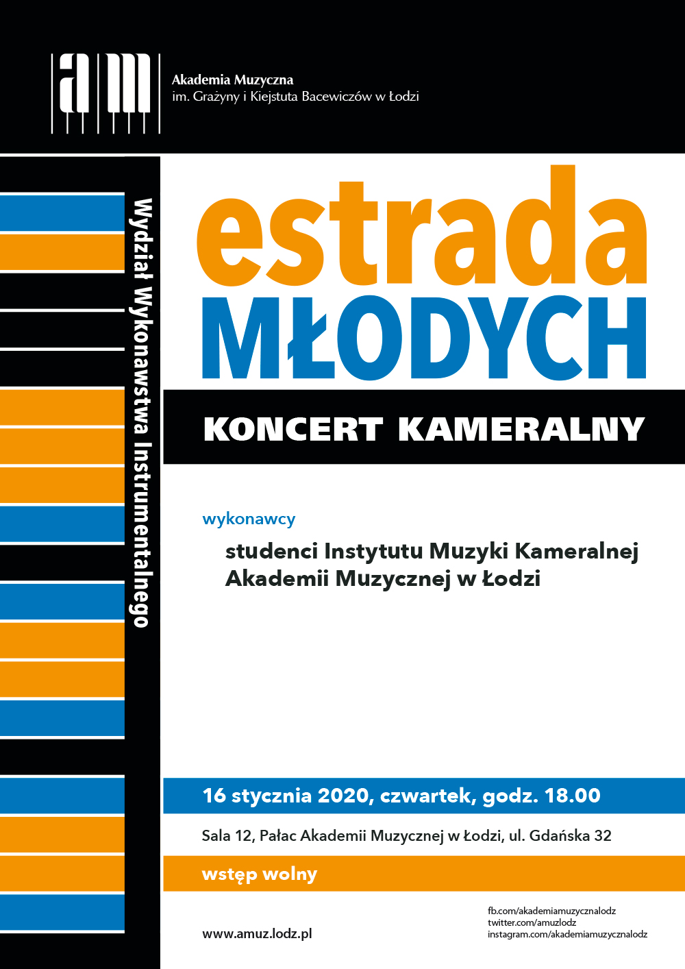 Koncert kameralny z cyklu ESTRADA MŁODYCH