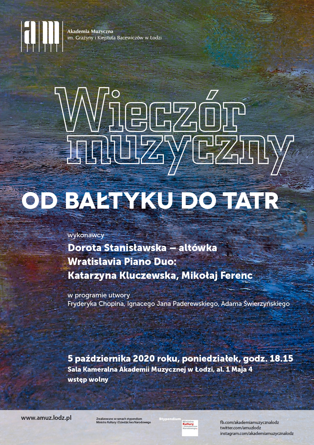 Wieczór muzyczny OD BAŁTYKU DO TATR