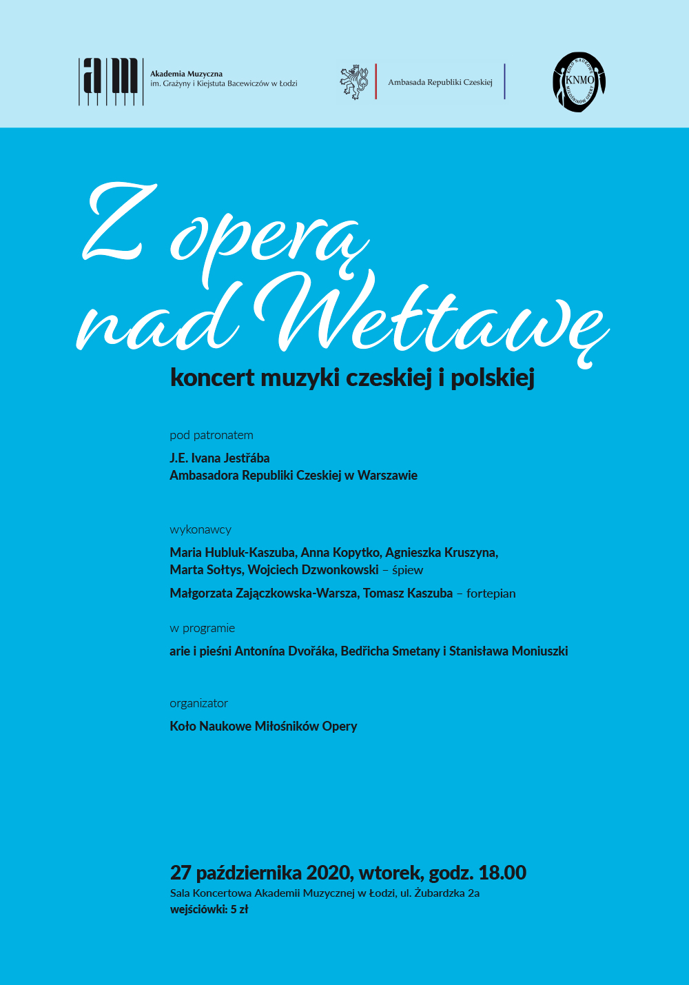 Z OPERĄ NAD WEŁTAWĘ – koncert muzyki czeskiej i polskiej