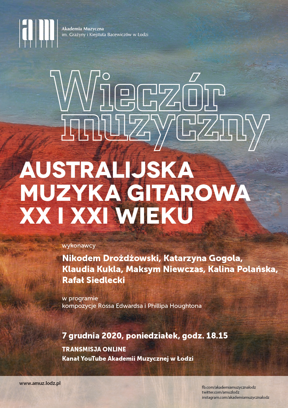 Wieczór muzyczny AUSTRALIJSKA MUZYKA GITAROWA XX I XXI WIEKU