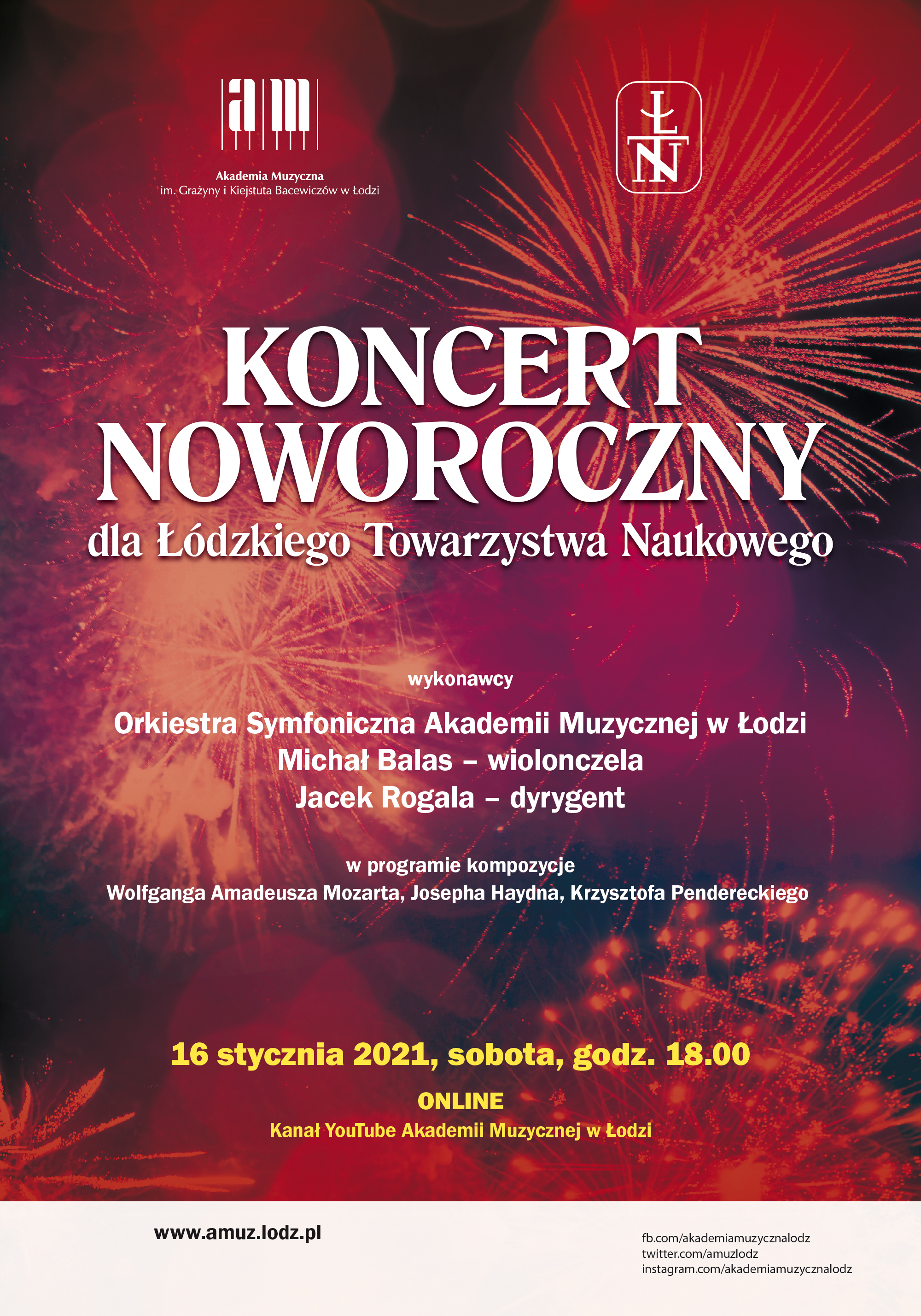 Koncert noworoczny dla Łódzkiego Towarzystwa Naukowego