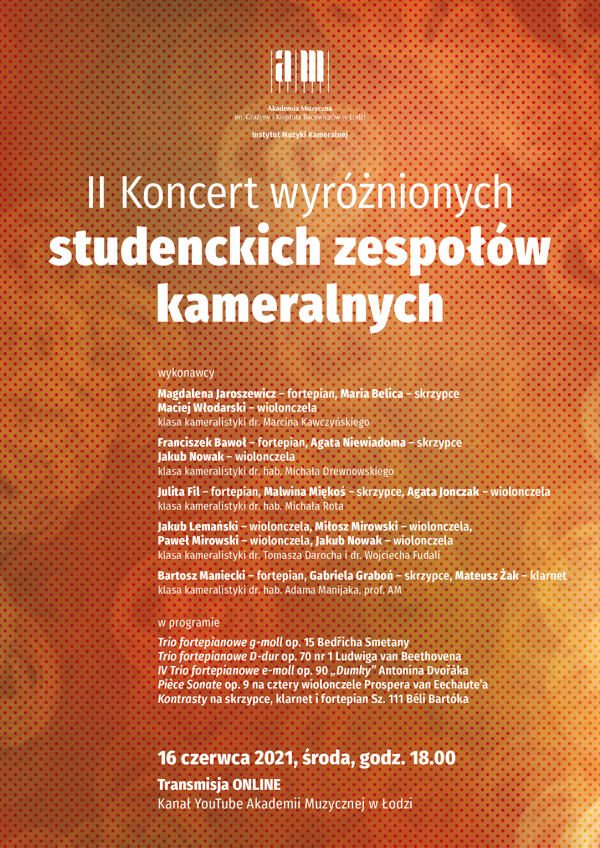 II Koncert wyróżnionych studenckich zespołów kameralnych