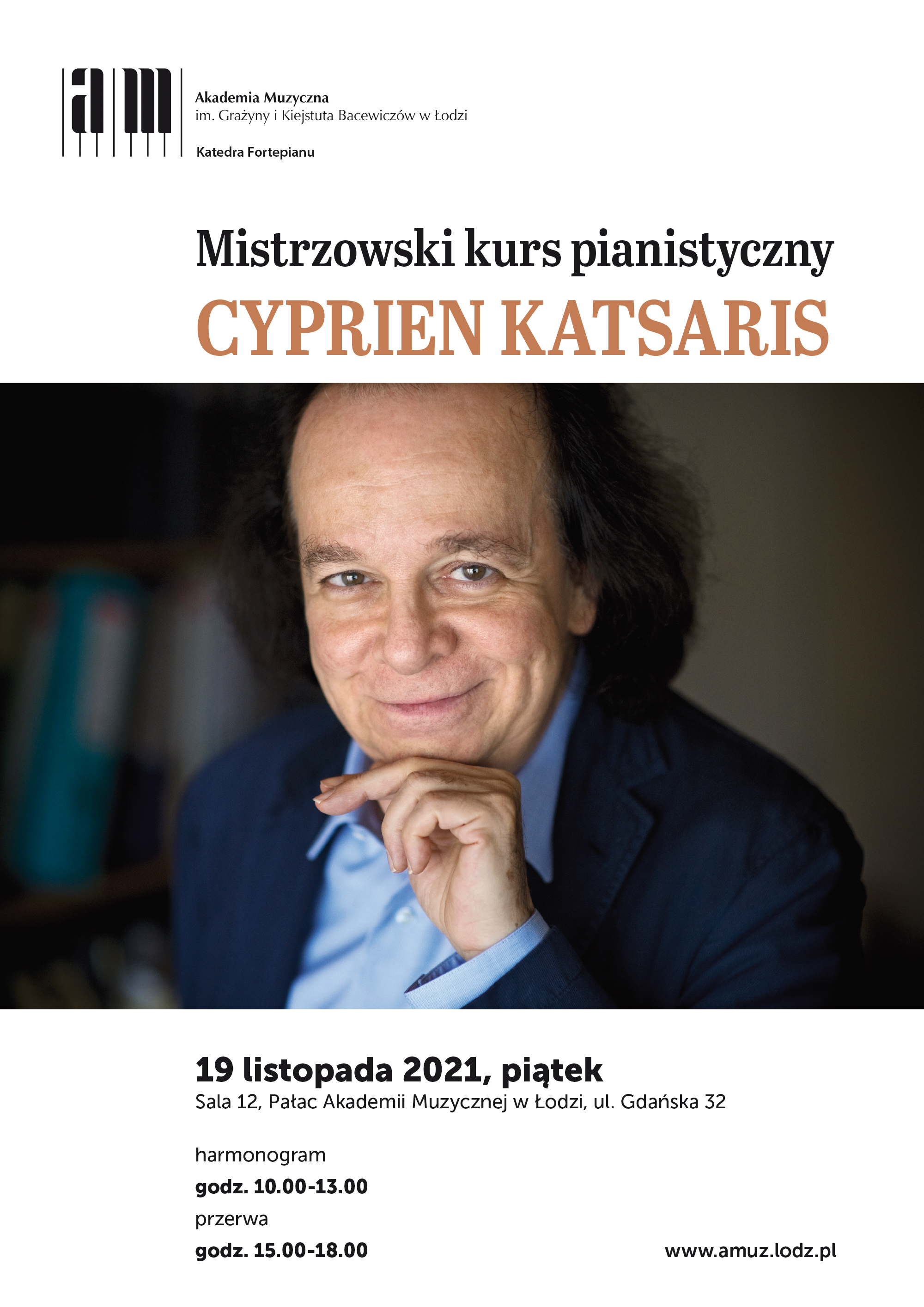 Mistrzowski kurs pianistyczny z CYPRIENEM KATSARISEM