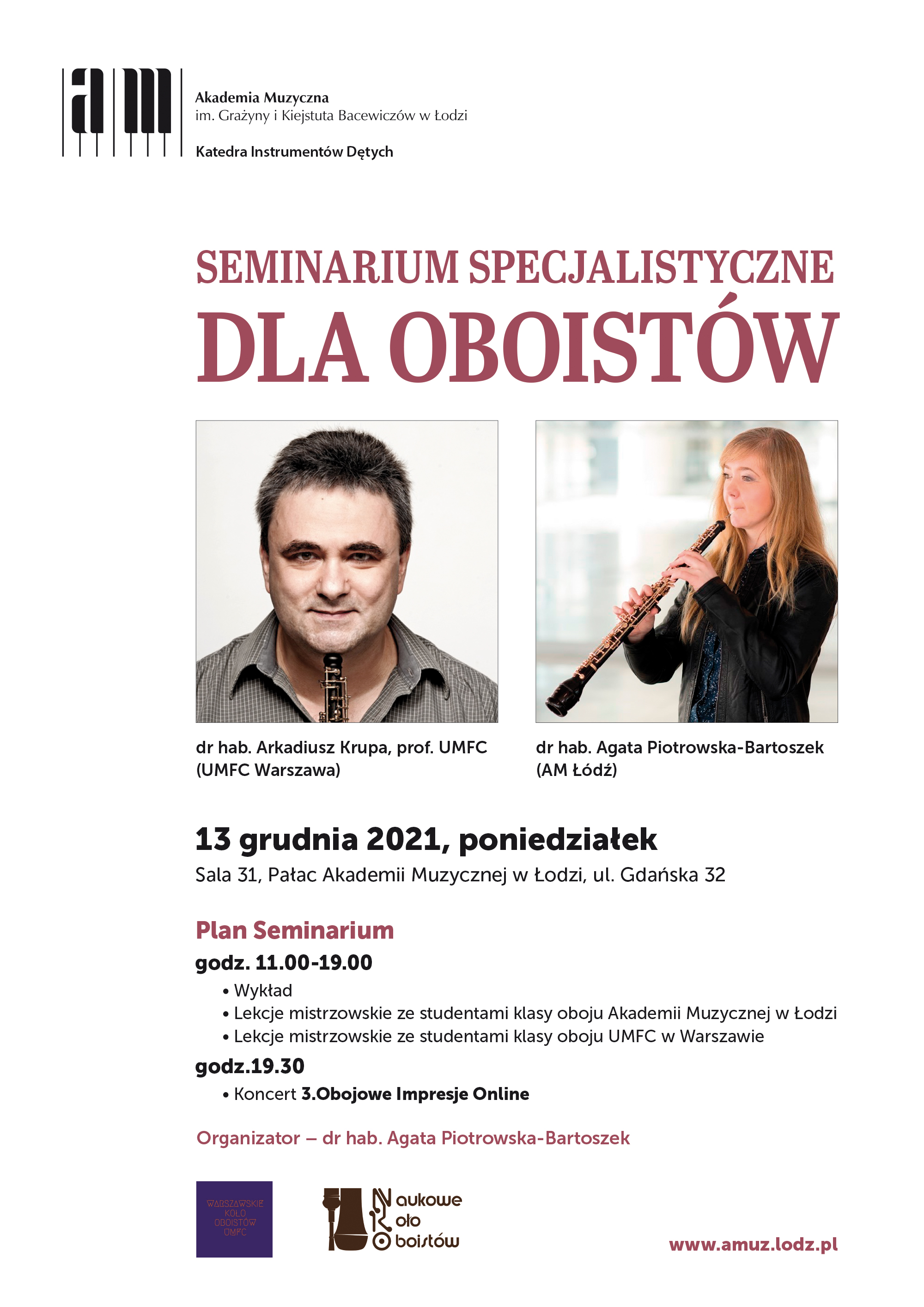 Seminarium specjalistyczne dla oboistów