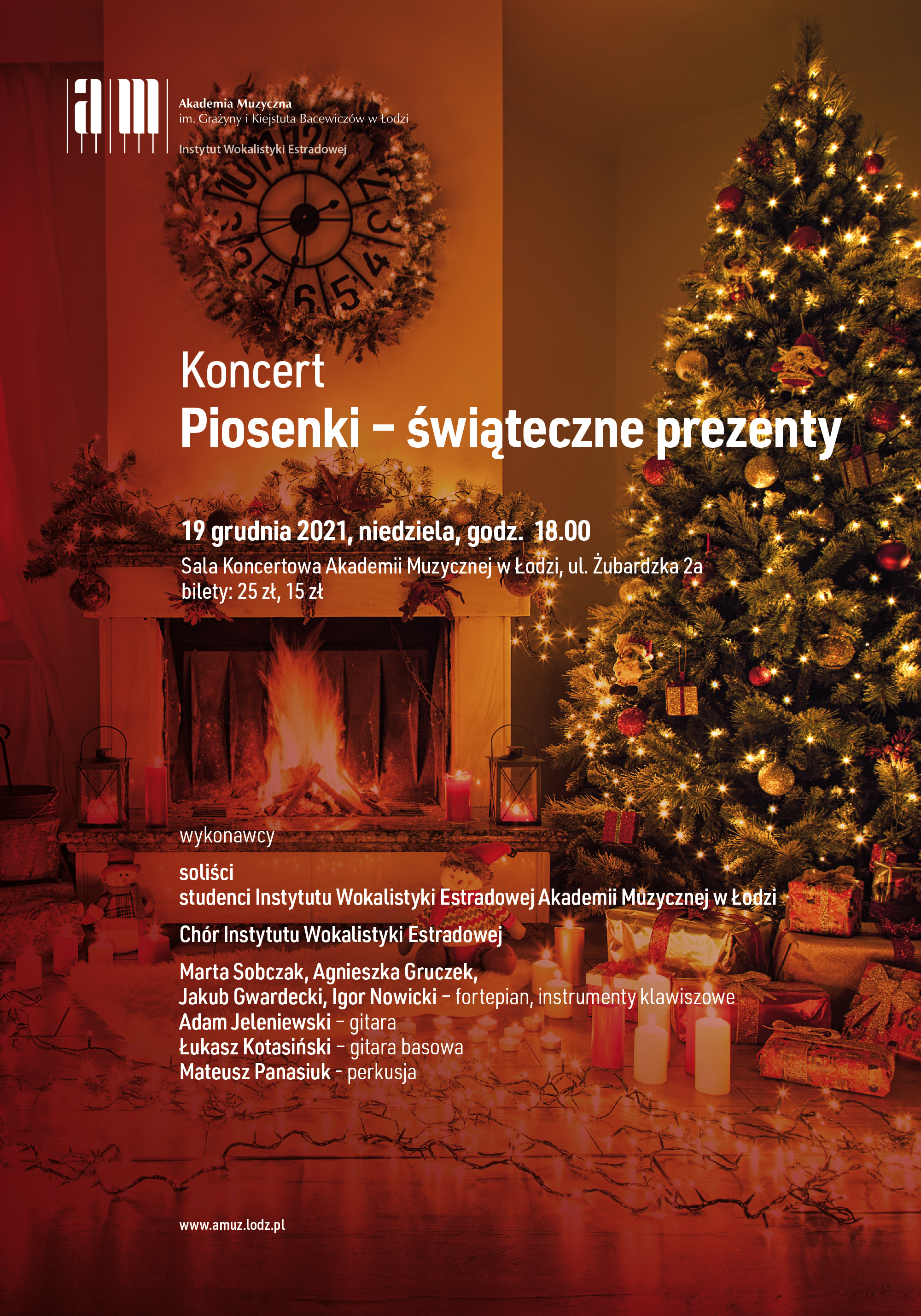 Koncert PIOSENKI – ŚWIĄTECZNE PREZENTY