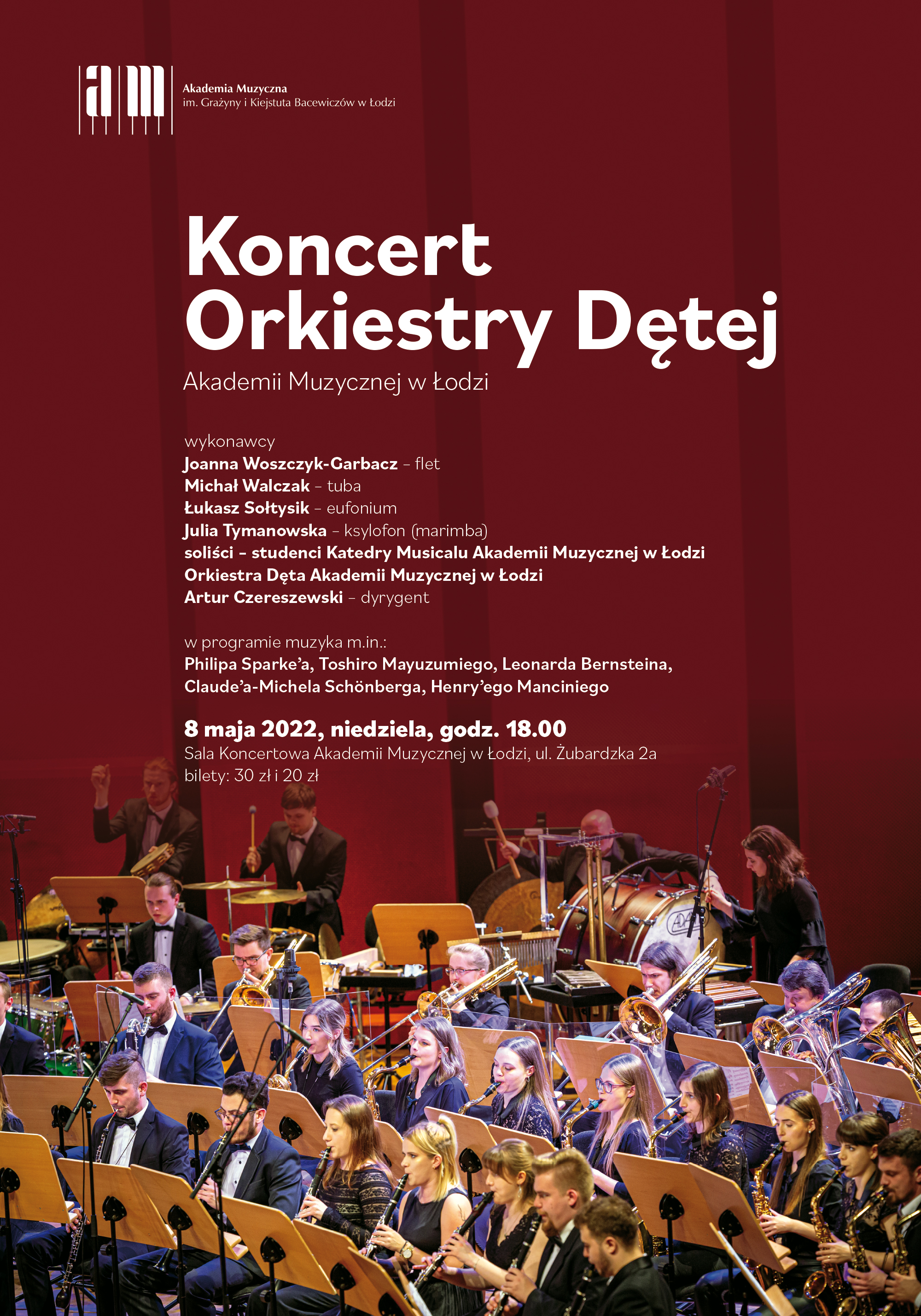 Koncert Orkiestry Dętej Akademii Muzycznej w Łodzi