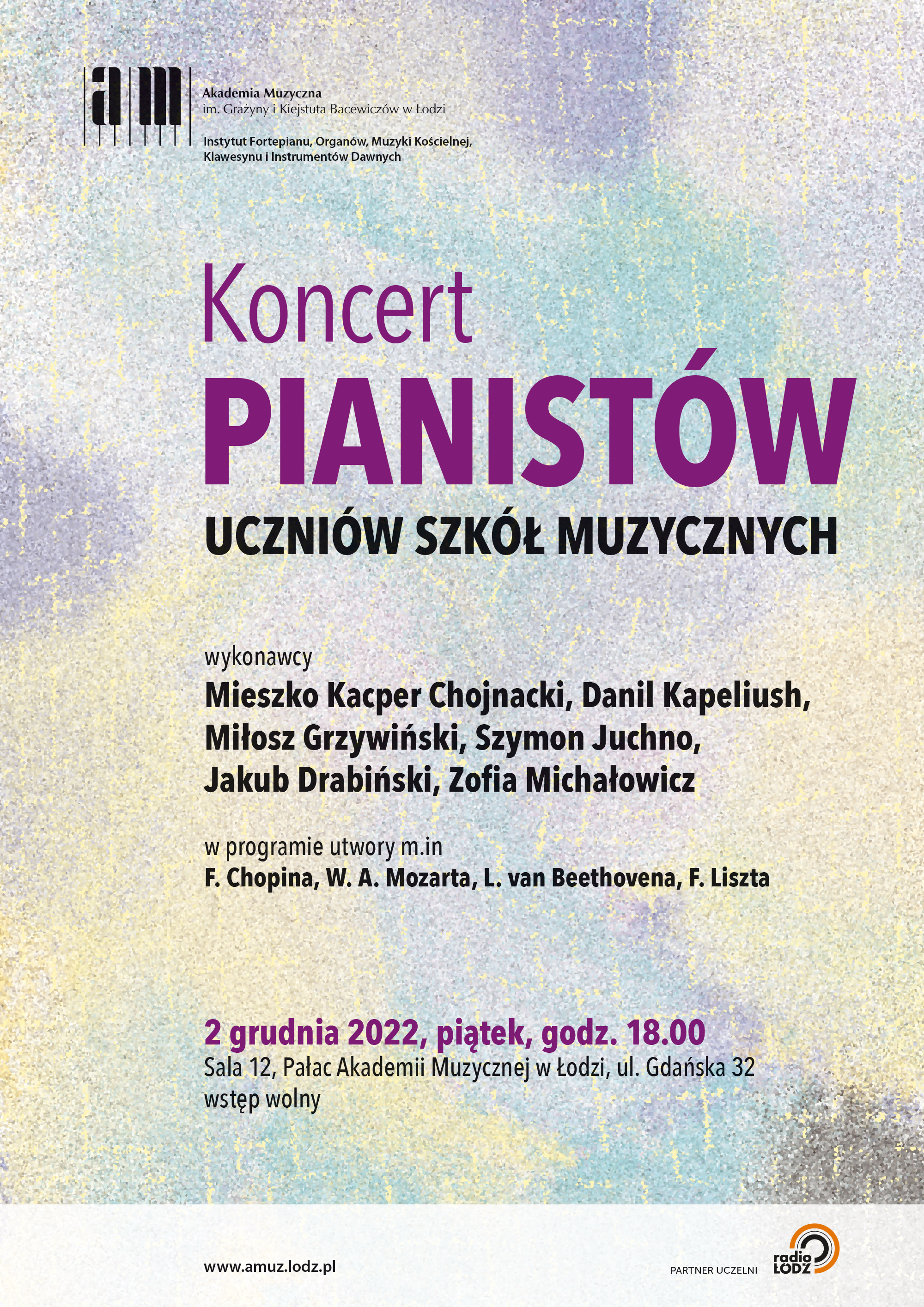 Koncert Pianistów – uczniów szkół muzycznych