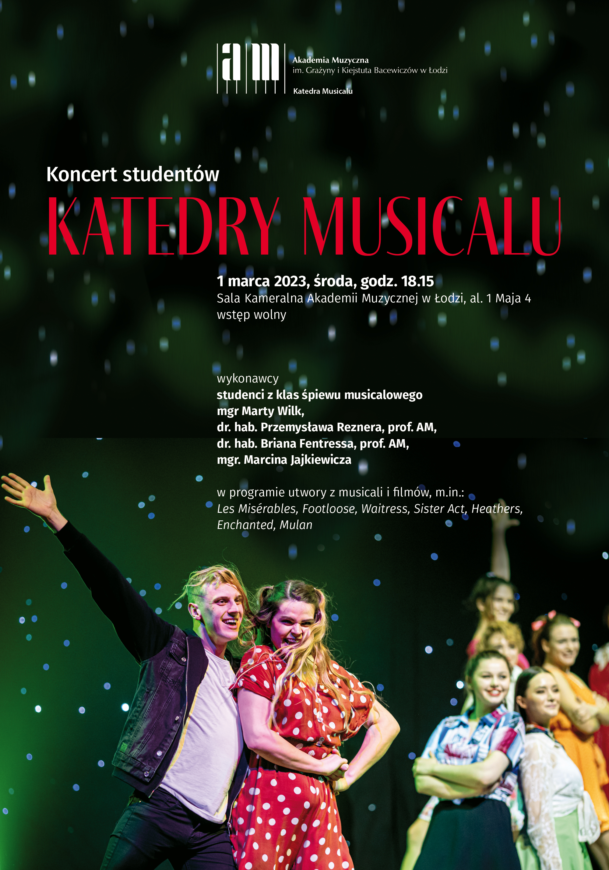 Koncert studentów Katedry Musicalu