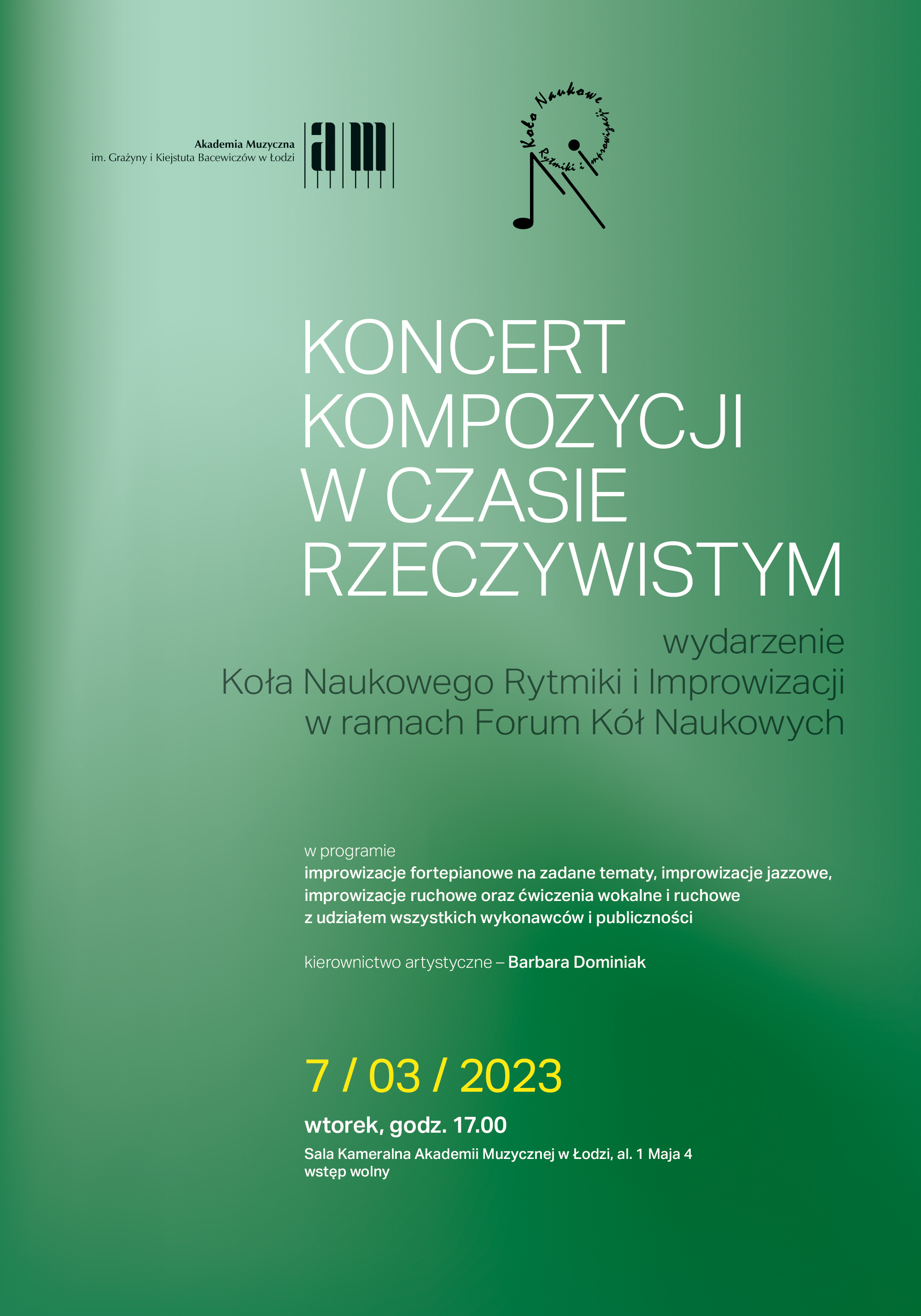 KONCERT KOMPOZYCJI W CZASIE RZECZYWISTYM