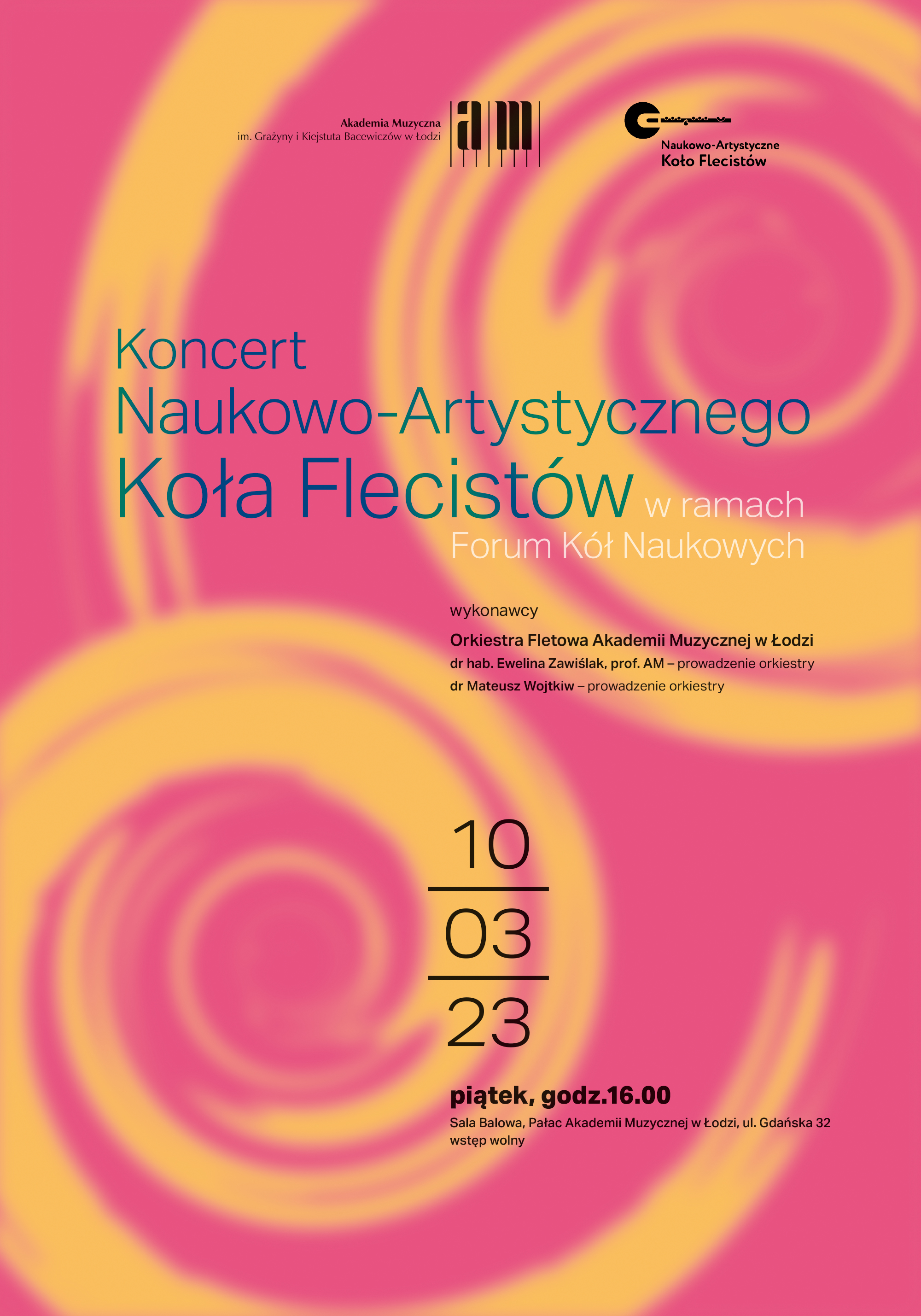 Koncert Naukowo-Artystycznego Koła Flecistów