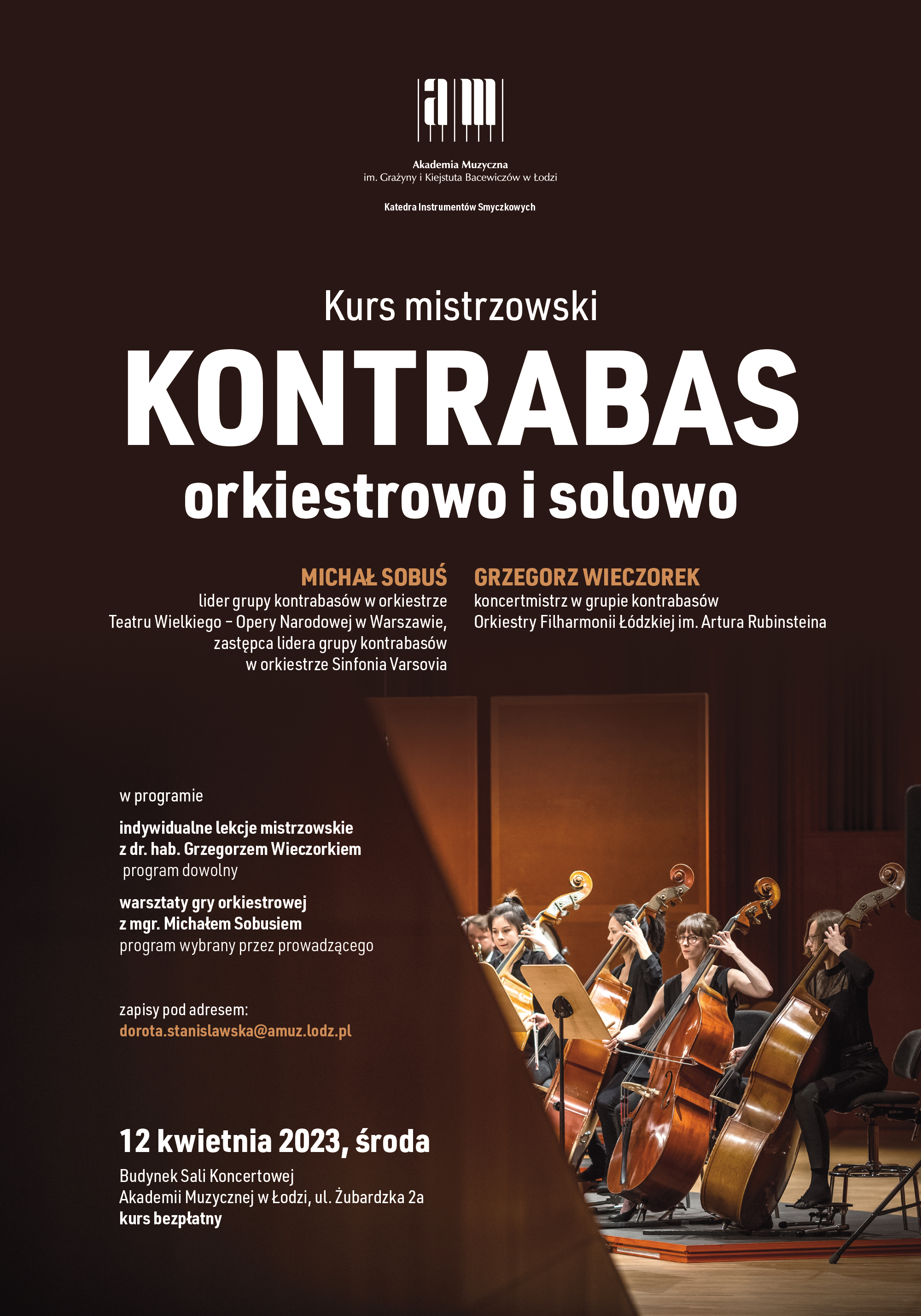 Kurs mistrzowski  KONTRABAS – orkiestrowo i solowo