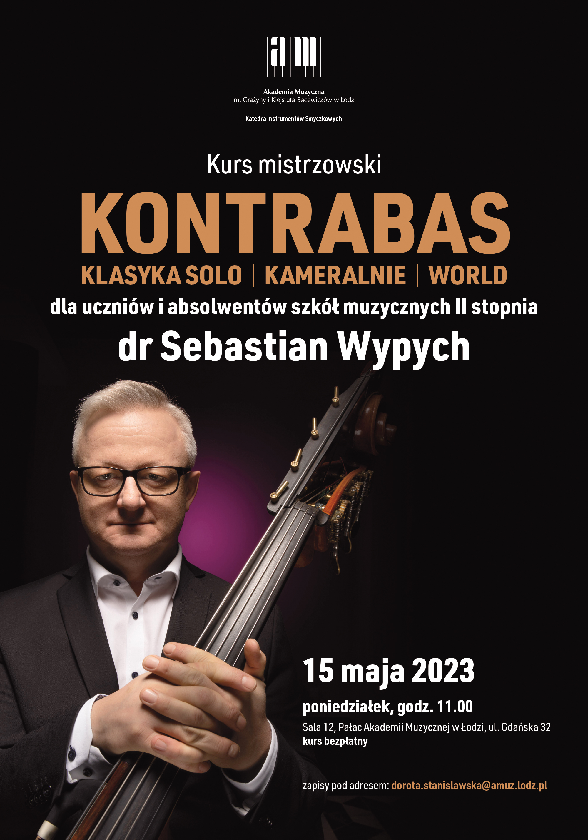 Kurs mistrzowski z Sebastianem Wypychem | kontrabas