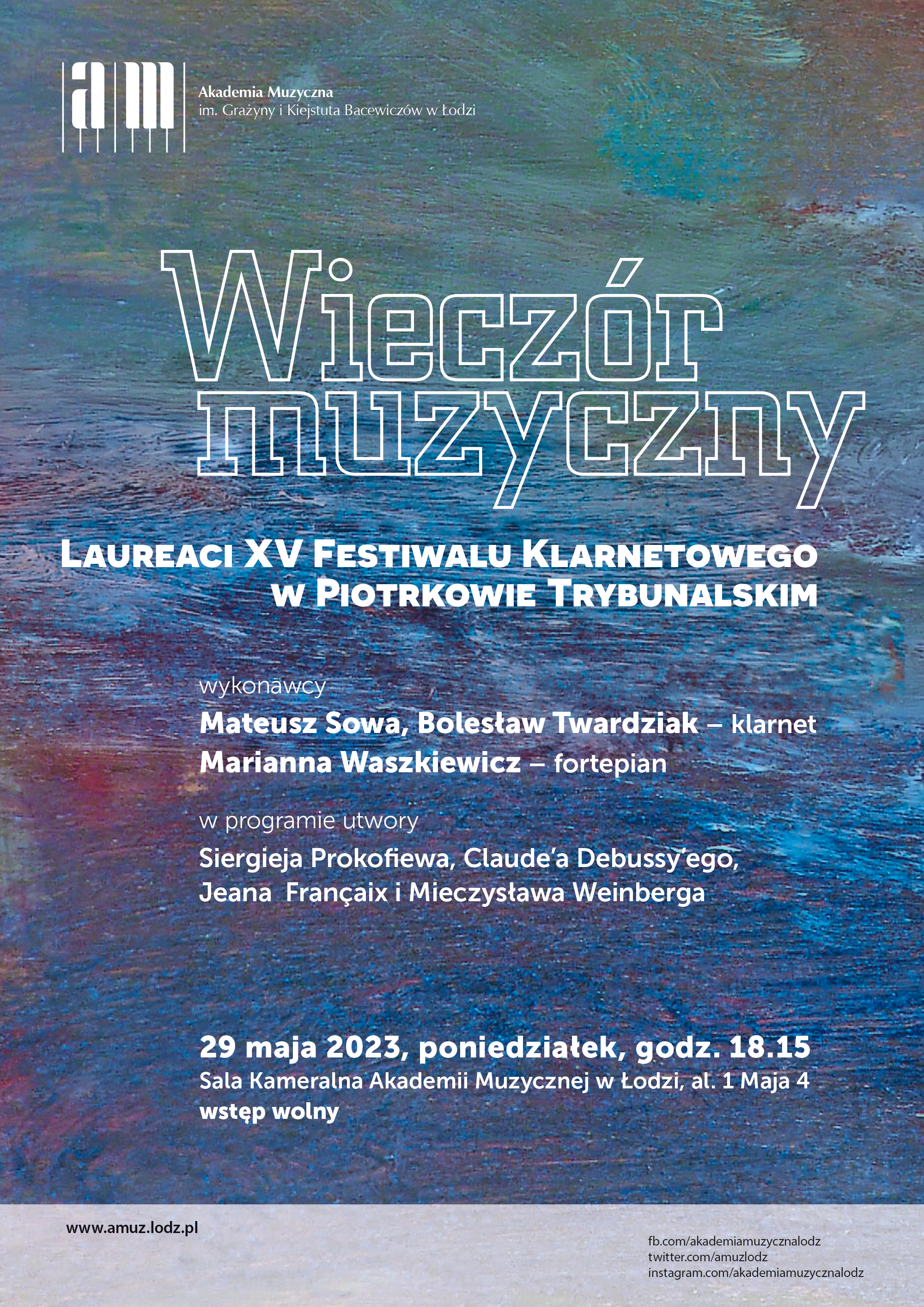 Laureaci XV Festiwalu Klarnetowego w Piotrkowie Trybunalskim