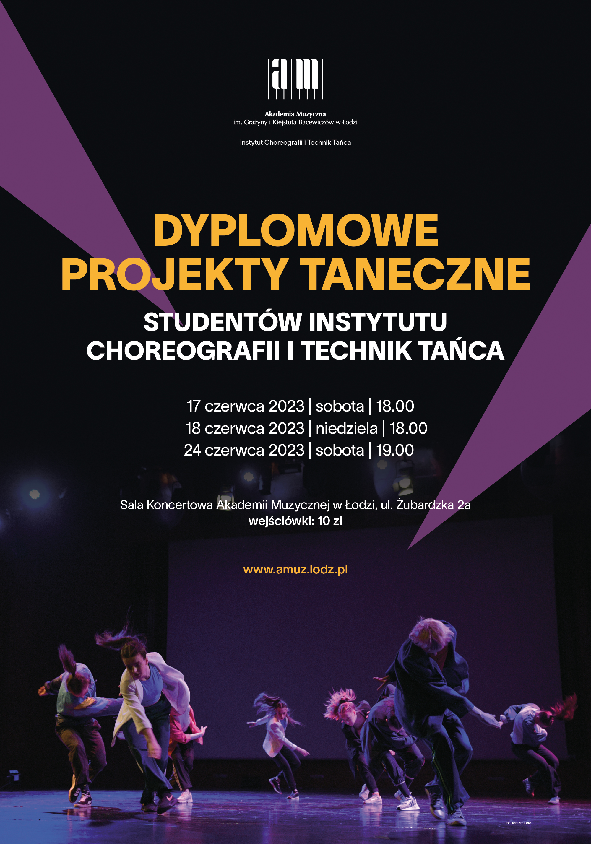 Pokazy dyplomowych projektów tanecznych studentów Instytutu Choreografii i Technik Tańca