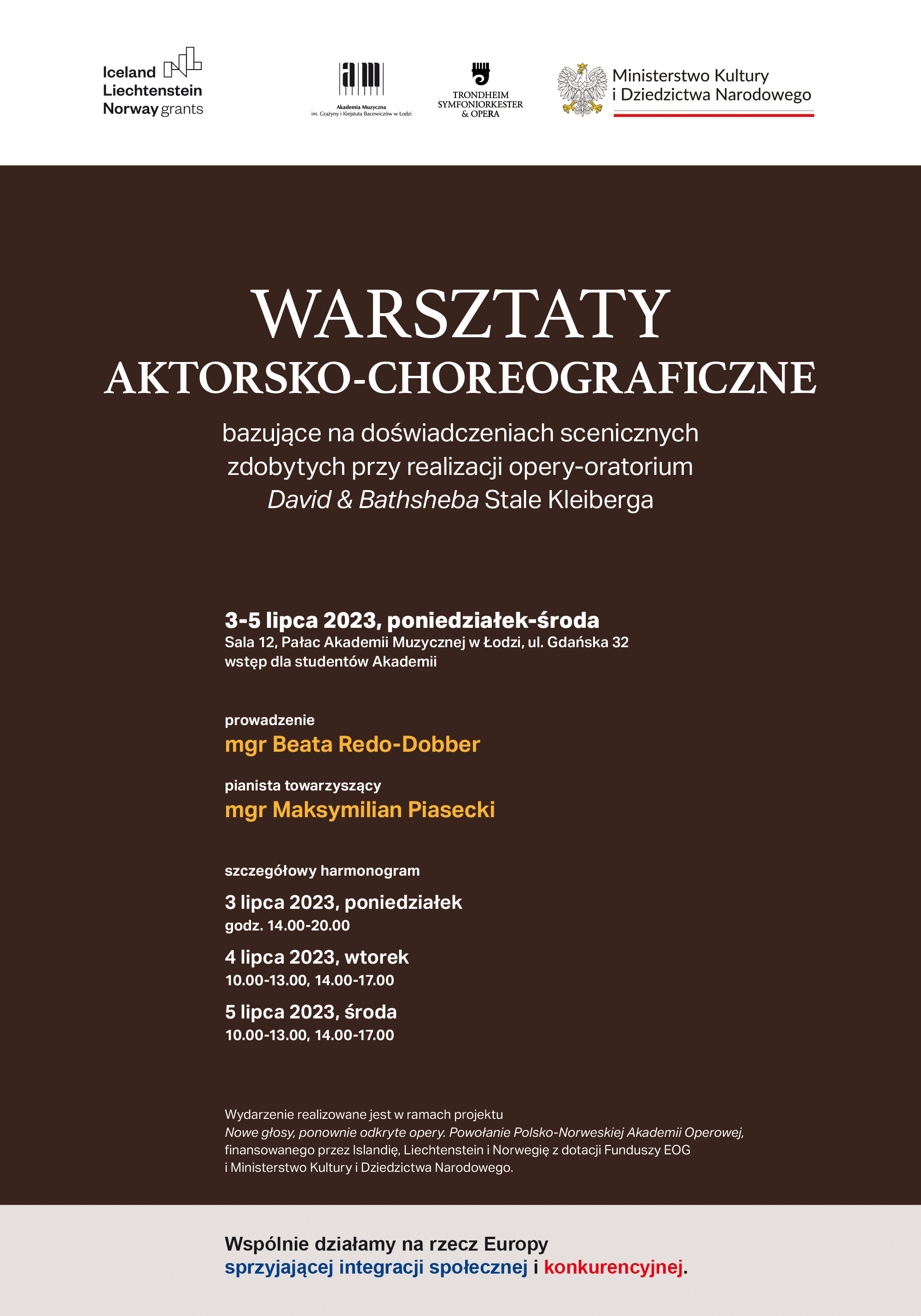 Warsztaty aktorsko-choreograficzne