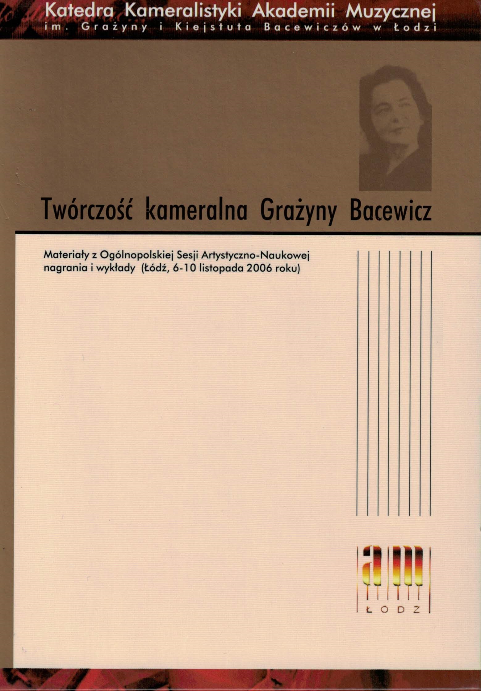 Twórczość kameralna Grażyny Bacewicz